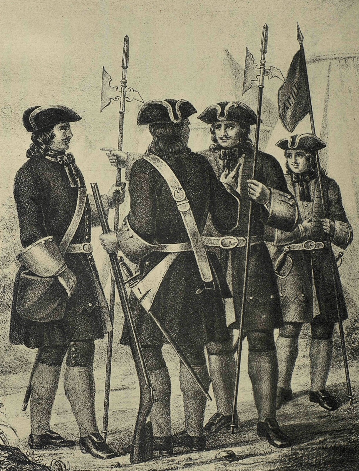 Офицер лейб-гвардии семёновского полка с 1700 по 1720 год